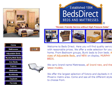 Tablet Screenshot of bedsdirectonline.com
